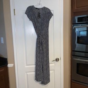 Blue wrap around dress